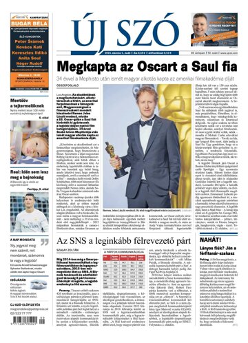 Obálka e-magazínu Új Szó 1.3.2016