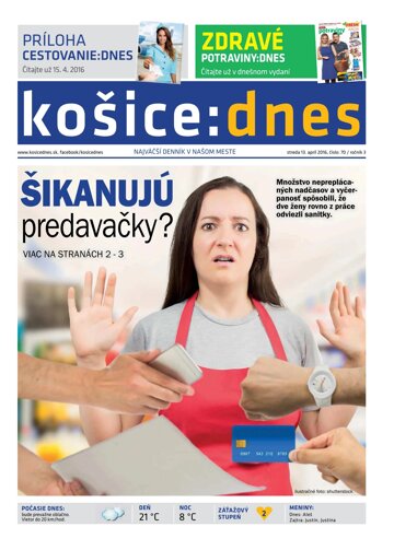 Obálka e-magazínu košice:dnes 13.4.2016