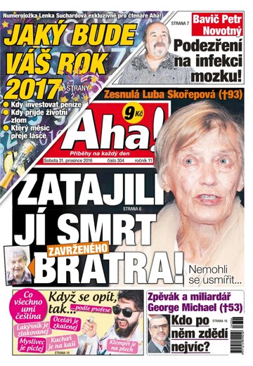 Obálka e-magazínu AHA! 31.12.2016