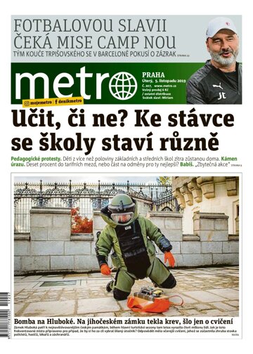 Obálka e-magazínu deník METRO 5.11.2019