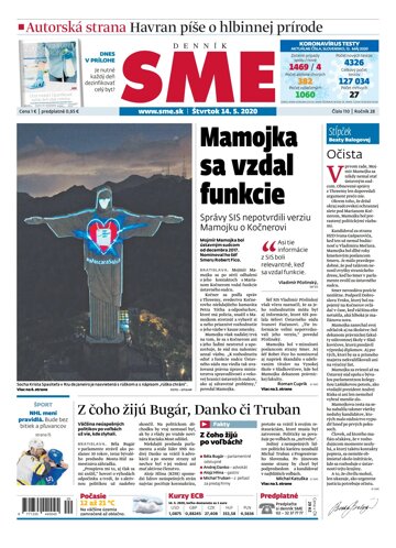 Obálka e-magazínu SME 14.5.2020