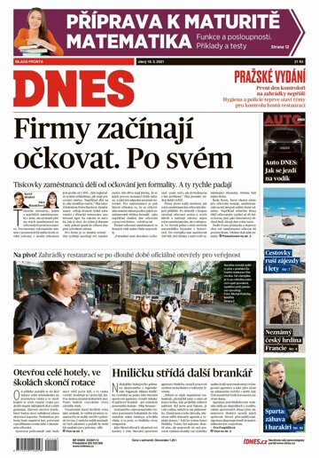 Obálka e-magazínu MF Dnes 18.5.2021