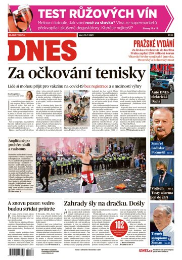 Obálka e-magazínu MF Dnes 13.7.2021