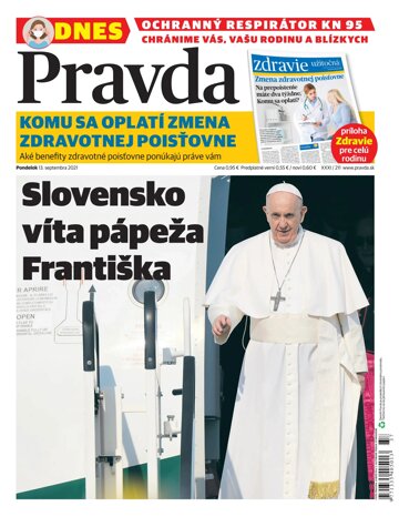 Obálka e-magazínu Pravda 13. 9. 2021