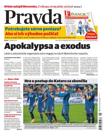 Obálka e-magazínu Pravda Dennik 13. 10. 2021