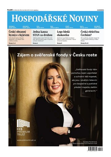 Obálka e-magazínu Hospodářské noviny 162 - 22.8.2022