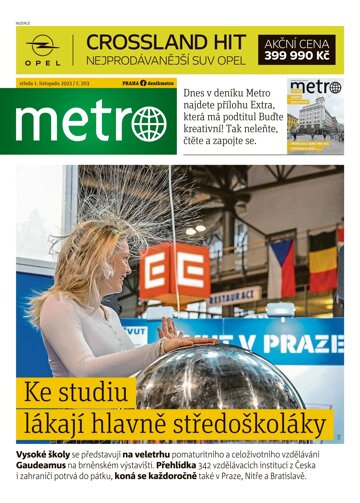 Obálka e-magazínu deník METRO 1.11.2023
