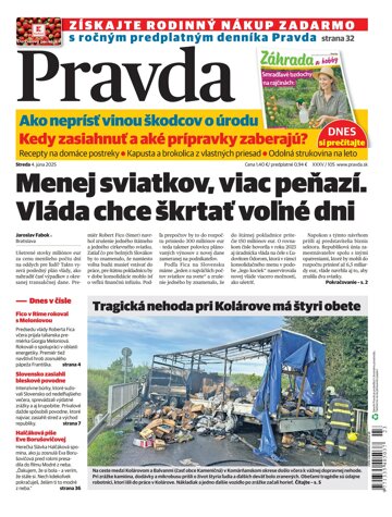 Obálka e-magazínu Pravda 04. 06. 2025