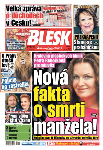 Obálka e-magazínu Blesk 11.8.2025