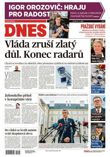Obálka e-magazínu MF Dnes 13.11.2025