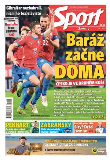 Obálka e-magazínu Sport 18.11.2025