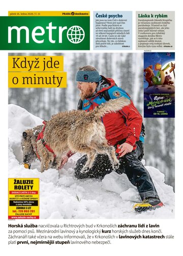 Obálka e-magazínu deník METRO 16.1.2026