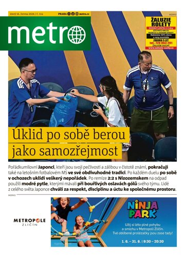 Obálka e-magazínu deník METRO 16.6.2026