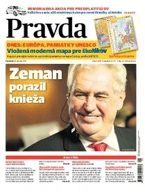 Obálka e-magazínu Pravda 28.1.2013
