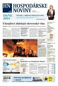 Obálka e-magazínu Hospodárske noviny 27.01.2014