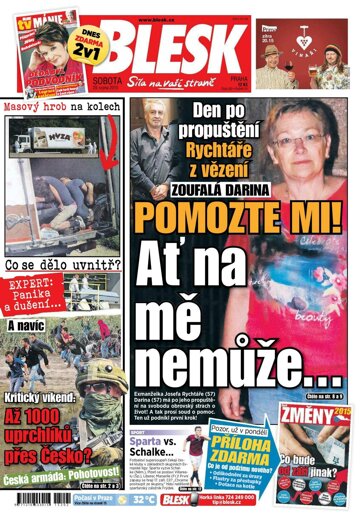 Obálka e-magazínu Blesk 29.8.2015