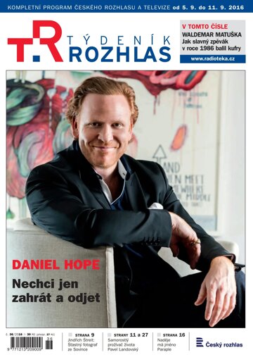 Obálka e-magazínu Týdeník Rozhlas 36/2016