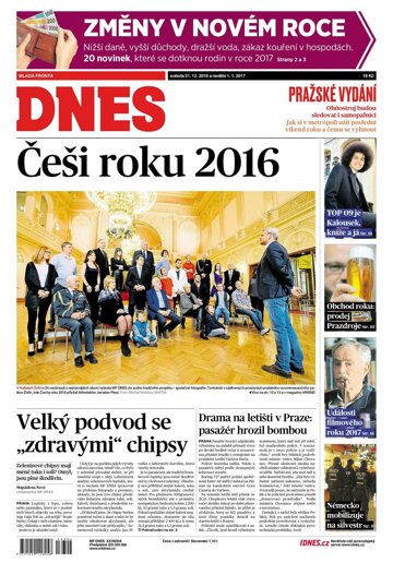 Obálka e-magazínu MF Dnes 31.12.2016