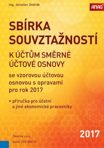 Obálka e-magazínu Sbírka souvztažností k účtům směrné účtové osnovy se vzorovou účtovou osnovou s opravami pro rok 2017