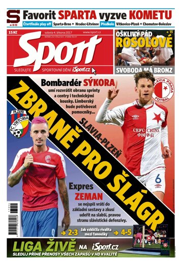 Obálka e-magazínu Sport 4.3.2017