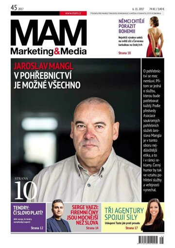 Obálka e-magazínu Marketing & Media 45 - 6.11.2017