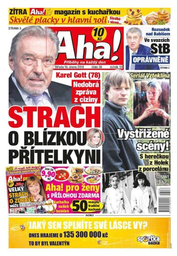 Obálka e-magazínu AHA! 14.2.2018