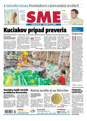 Obálka e-magazínu SME 6.6.2018