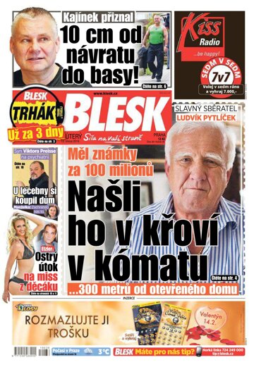 Obálka e-magazínu Blesk 12.2.2019