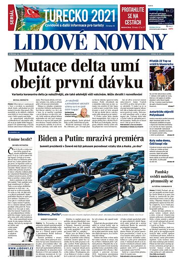 Obálka e-magazínu Lidové noviny 16.6.2021