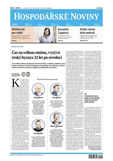 Obálka e-magazínu Hospodářské noviny 221 - 16.11.2021