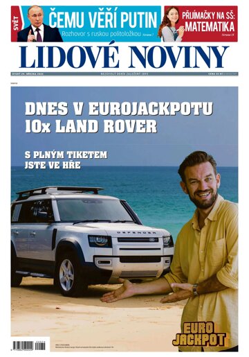 Obálka e-magazínu Lidové noviny 29.3.2022