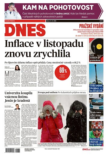 Obálka e-magazínu MF Dnes 13.12.2022