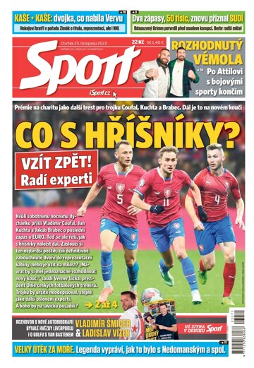 Obálka e-magazínu Sport 23.11.2023