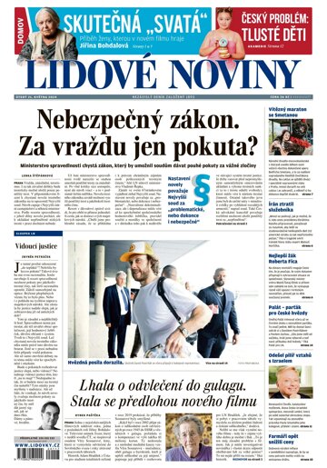 Obálka e-magazínu Lidové noviny 21.5.2024