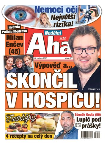 Obálka e-magazínu Nedělní AHA! 18.5.2025