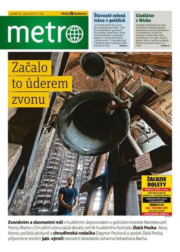 Obálka e-magazínu deník METRO 25.8.2025