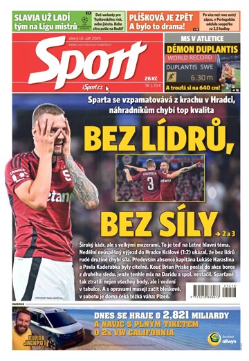 Obálka e-magazínu Sport 16.9.2025