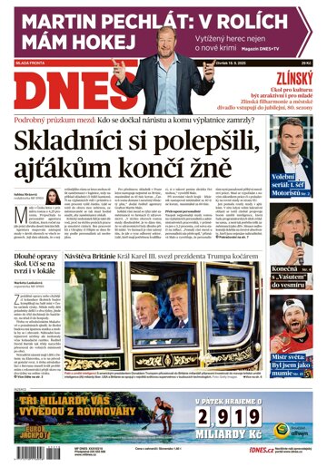 Obálka e-magazínu MF DNES Zlínský - 18.09.2025