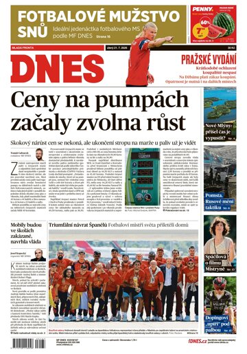 Obálka e-magazínu MF Dnes 21.7.2026