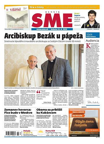 Obálka e-magazínu SME 11.4.2015