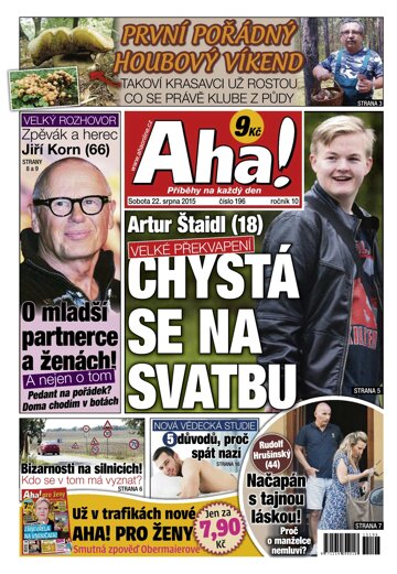 Obálka e-magazínu AHA! 22.8.2015