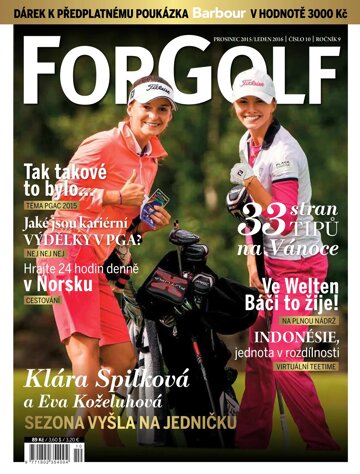 Obálka e-magazínu ForGolf 12/2015