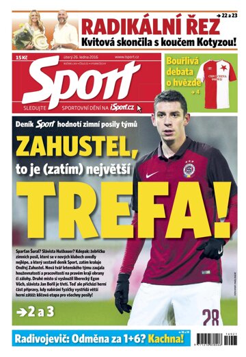 Obálka e-magazínu Sport 26.1.2016