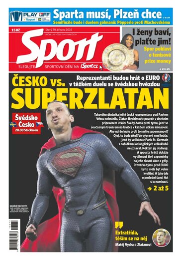 Obálka e-magazínu Sport 29.3.2016