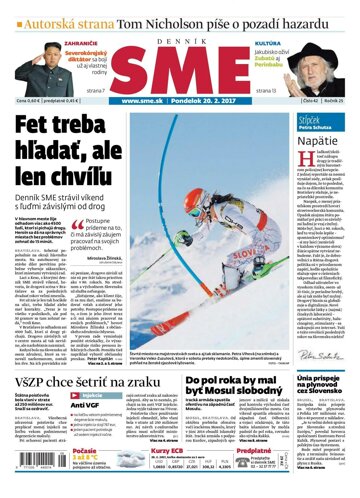 Obálka e-magazínu SME 20.2.2017