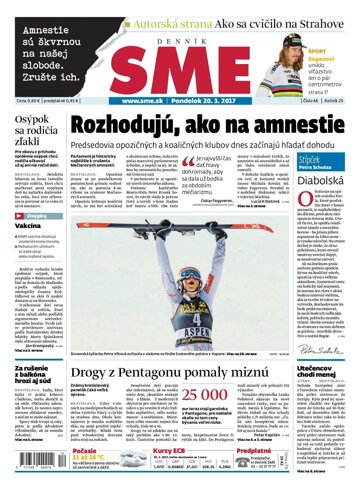 Obálka e-magazínu SME 20.3.2017