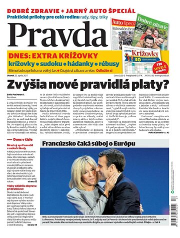 Obálka e-magazínu Pravda 25. 4. 2017