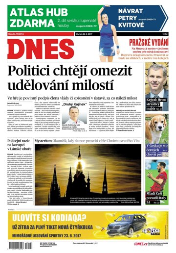 Obálka e-magazínu MF Dnes 22.6.2017