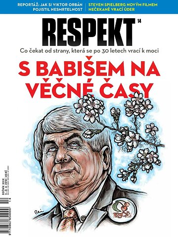 Obálka e-magazínu Respekt 14/2018