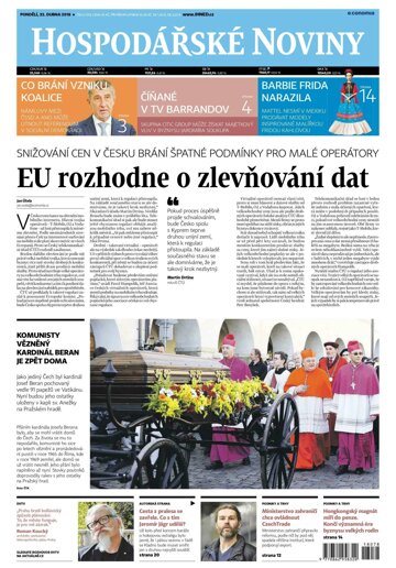 Obálka e-magazínu Hospodářské noviny 078 - 23.4.2018